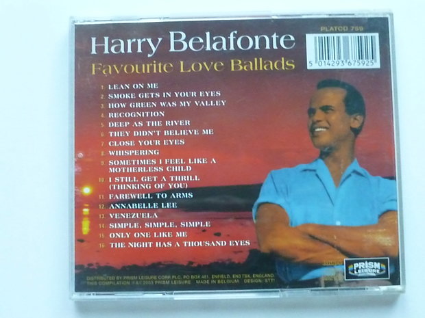 Harry Belafonte - Favourite love ballads