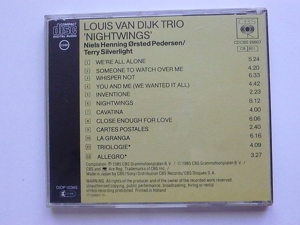 Louis van Dijk Trio - Nightwings