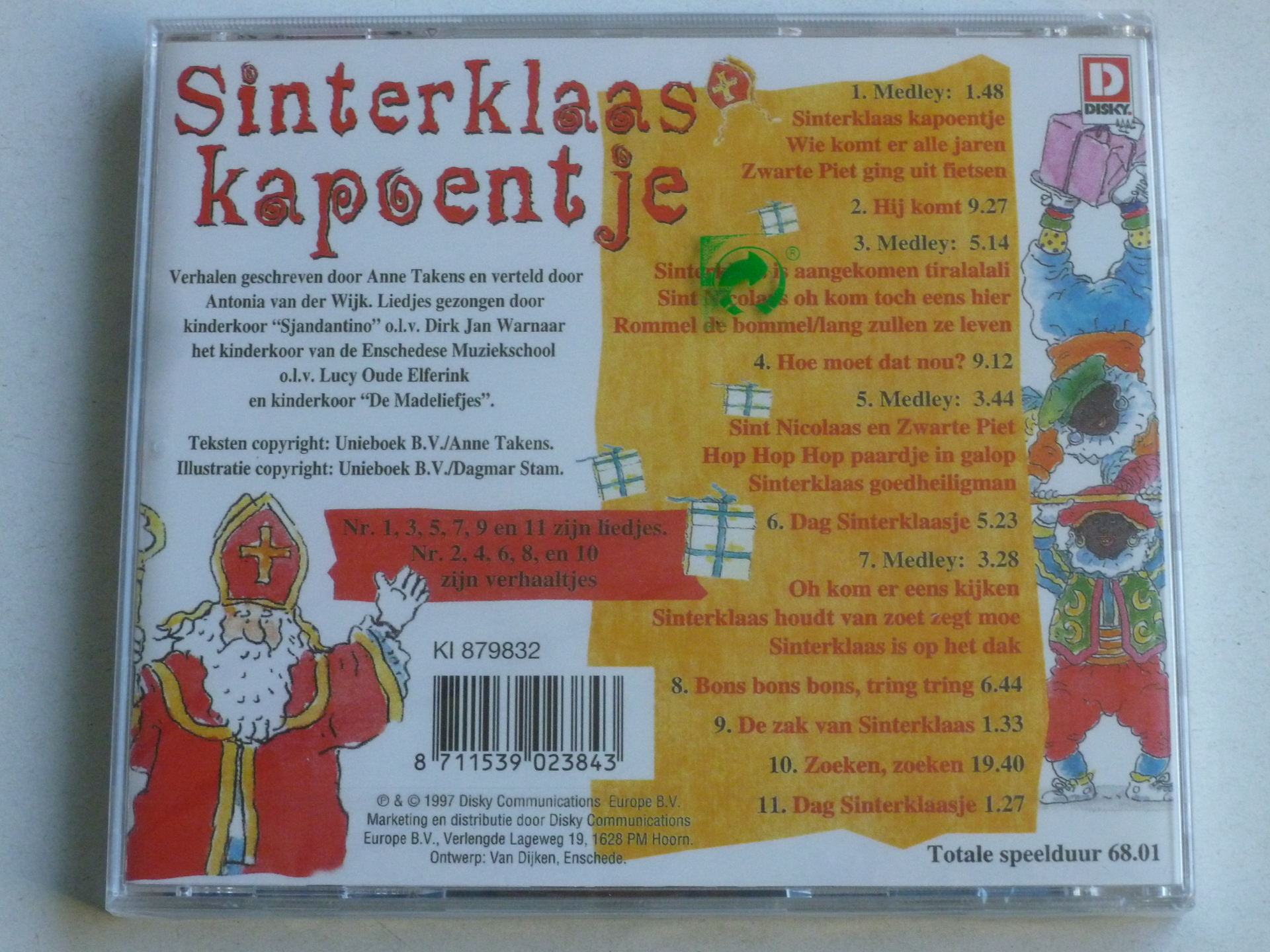 Guinness Briesje Vochtigheid Sinterklaas Kapoentje - De Leukste Verhalen en Liedjes (nieuw) -  Tweedehands CD