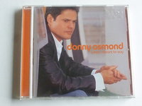 Donny Osmond - What i meant to say